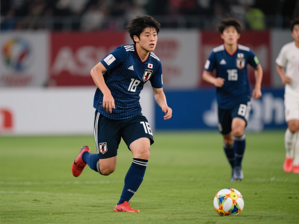 本届亚洲杯，日本队的一大亮点在于年轻球员的崛起。不
