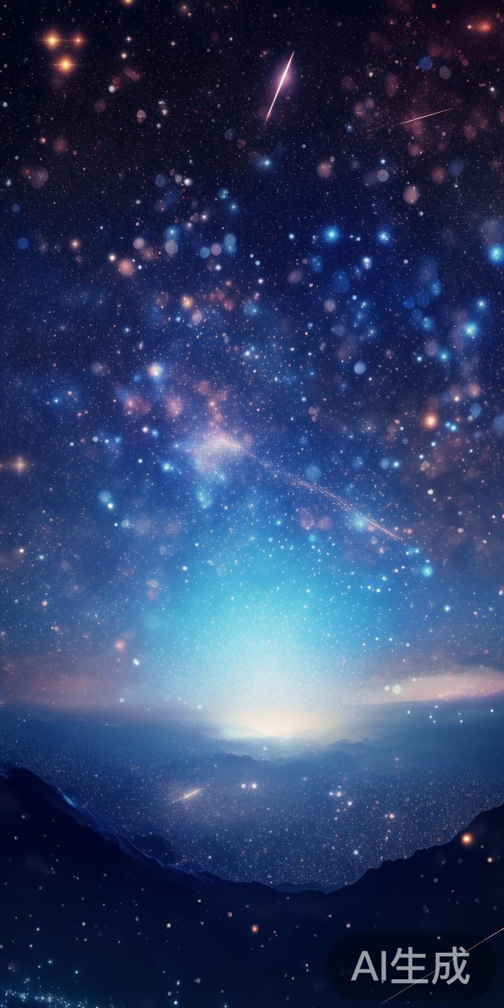 沉浸式视觉效果
采用高清的星空背景，结合灵动的星
